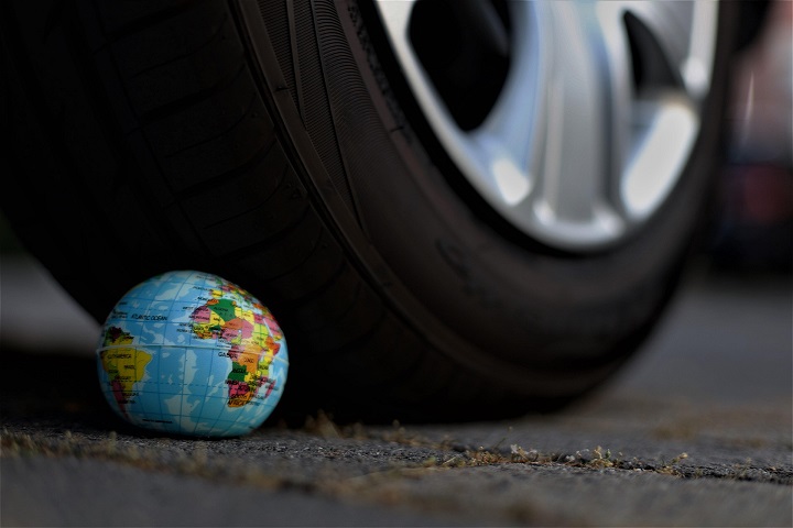 Trafic automobile, illustration de l'étude Automobile et développement durable